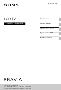 Priročnik Sony Bravia KDL-32R423A LCD-televizor