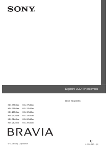Priručnik Sony Bravia KDL-32S4000 LCD televizor
