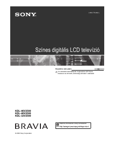 Használati útmutató Sony Bravia KDL-32V2500 LCD-televízió