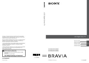 Manuál Sony Bravia KDL-40W4710 LCD televize