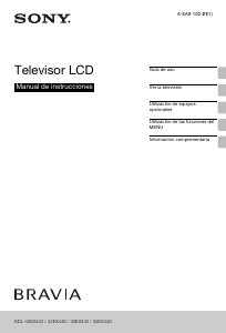 Manual de uso Sony Bravia KDL-42EX440 Televisor de LCD