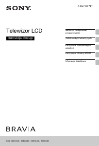 Instrukcja Sony Bravia KDL-42EX443 Telewizor LCD