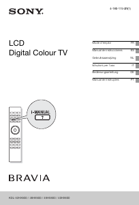 Handleiding Sony Bravia KDL-46HX800 LCD televisie