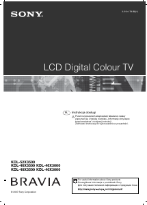 Instrukcja Sony Bravia KDL-46X3000 Telewizor LCD