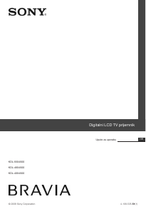 Priručnik Sony Bravia KDL-46X4500 LCD televizor