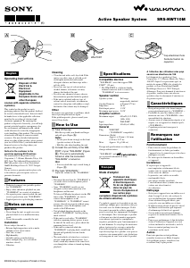 Handleiding Sony SRS-NWT10M Luidspreker