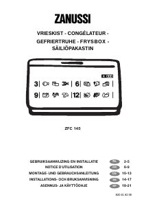 Mode d’emploi Zanussi ZFC 14500 WA Congélateur