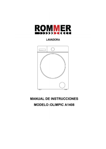 Manual de uso Rommer Olimpic A1408 Lavadora