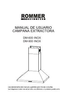 Handleiding Rommer DM-600 INOX Afzuigkap