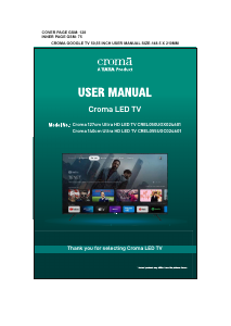 Manual Croma CREL050UGX024601 LED Television