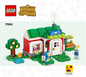 Rokasgrāmata Lego set 77055 Animal Crossing Able Sisters apģērbu veikals