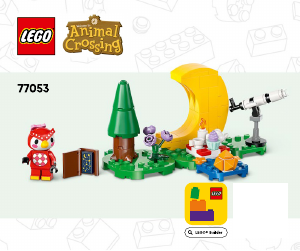 Rokasgrāmata Lego set 77053 Animal Crossing Zvaigžņu vērošana ar Celeste