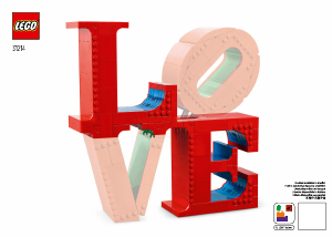 Bedienungsanleitung Lego set 31214 Art LOVE