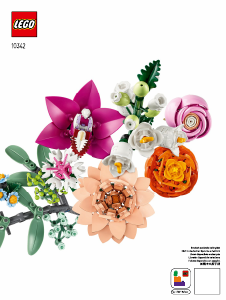 Instrukcja Lego set 10342 Botanical Collection Piękny bukiet różowych kwiatów
