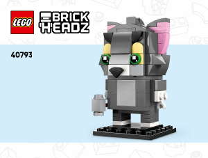 Manuál Lego set 40793 Brickheadz Figurky: Tom a Jerry