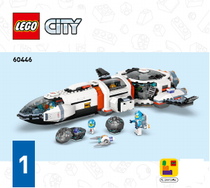 Handleiding Lego set 60446 City Modulair galactisch ruimteschip