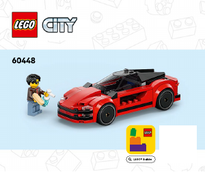 Handleiding Lego set 60448 City Rode sportwagen