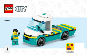 Handleiding Lego set 60451 City Ambulance