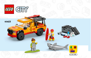 Handleiding Lego set 60453 City Strandwacht reddingstruck