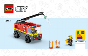 Handleiding Lego set 60463 City Brandweerauto