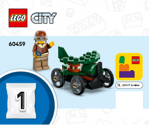 Handleiding Lego set 60459 City Raceautopakket: vliegtuig vs. ziekenhuisbed