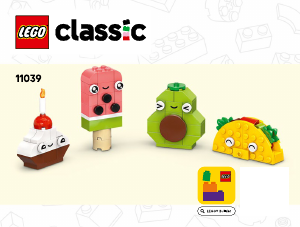 Manual Lego set 11039 Classic Amigos Alimentos Criativos