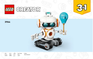 Käyttöohje Lego set 31164 Creator Avaruusrobotti