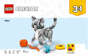 Handleiding Lego set 31163 Creator Speelse kat