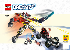 Manuale Lego set 71497 DREAMZzz Mech tigre di Cooper e Bolide di Zero