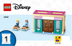 Vadovas Lego set 43265 Disney Arendelės ledo pilis