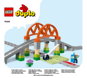 Vadovas Lego set 10426 Duplo Traukinuko tilto ir bėgių papildomas rinkinys