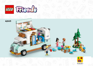 Handleiding Lego set 42663 Friends Camperavontuur met vrienden