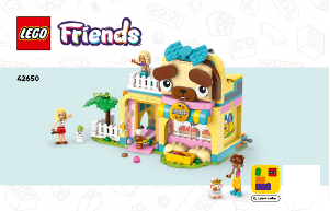 Handleiding Lego set 42650 Friends Winkel met dierenaccessoires