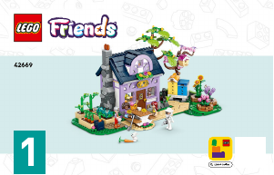 Handleiding Lego set 42669 Friends Imkershuis en bloementuin