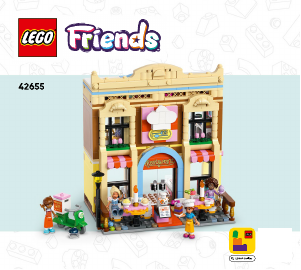 Handleiding Lego set 42655 Friends Restaurant en kookschool