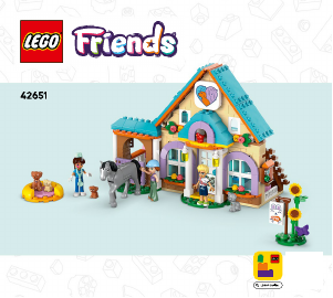 Handleiding Lego set 42651 Friends Dierenkliniek voor paarden en huisdieren