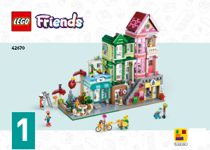 Handleiding Lego set 42670 Friends Heartlake City appartementen en winkels