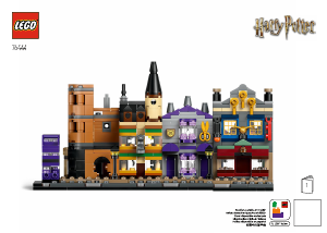 Manuale Lego set 76444 Harry Potter Negozi di magia di Diagon Alley