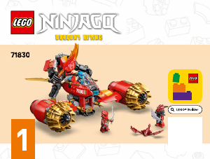 Handleiding Lego set 71830 Ninjago Kais mechastormvoertuig