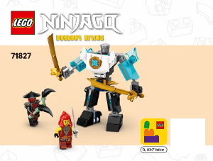 Handleiding Lego set 71827 Ninjago Zanes strijdmecha