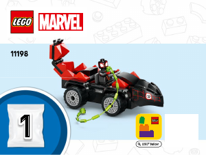 Manual Lego set 11198 Super Heroes Spin and electro dinosaur vehicle chase