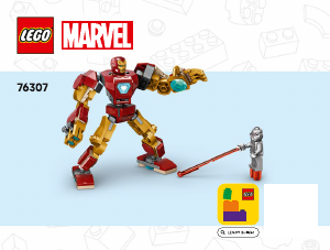 Handleiding Lego set 76307 Super Heroes Iron Man mecha vs. Ultron