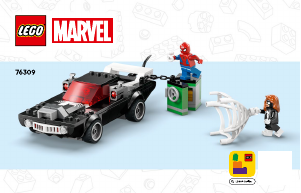 Kullanım kılavuzu Lego set 76309 Super Heroes Örümcek Adam, Venom Arabasına Karşı