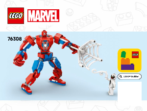 Manual Lego set 76308 Super Heroes Spider-Man Mech vs. Anti-Venom