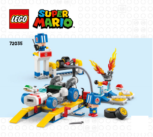 Handleiding Lego set 72035 Super Mario Mario Kart – Toads garage