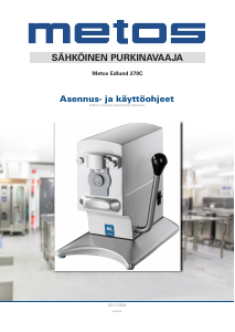Käyttöohje Metos 270C Purkinavaaja