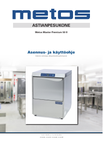 Käyttöohje Metos Master Premium 50 II Astianpesukone
