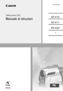 Manuale Canon DC411 Videocamera