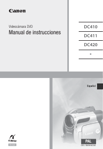 Manual de uso Canon DC411 Videocámara