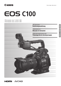 Manuale Canon EOS C100 Videocamera